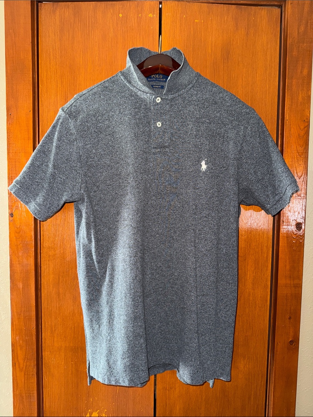 Polo by Ralph Lauren Men's Short-Sleeve Charcoal Heather Polo - Gray - Picture 3 of 4